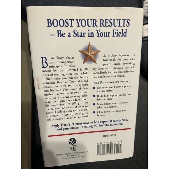 Be a Sales Superstar: 21 Great Ways to Sell More, Faster, Easier in  - VERY GOOD - Picture 2 of 2